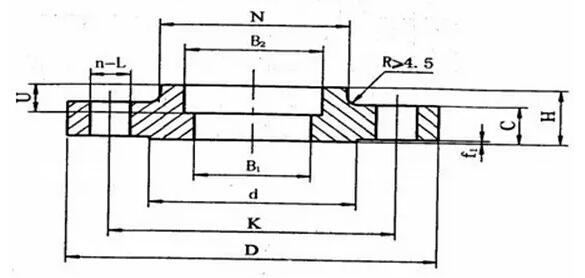 承插焊法蘭結(jié)構(gòu)圖